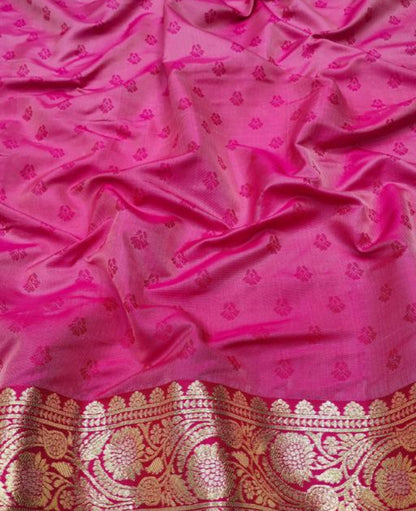 Beautiful designer pure banasari silk saree