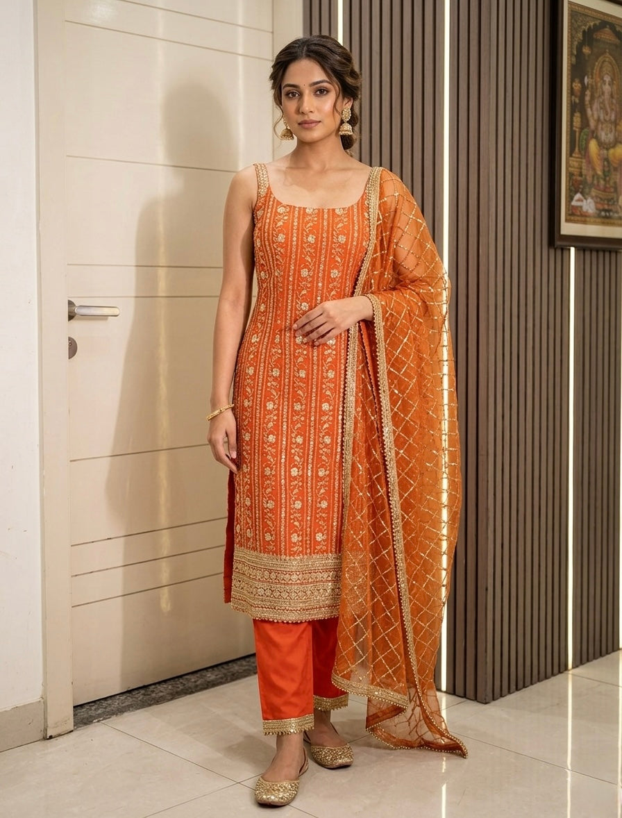 Beautiful designer Pakistani style suit