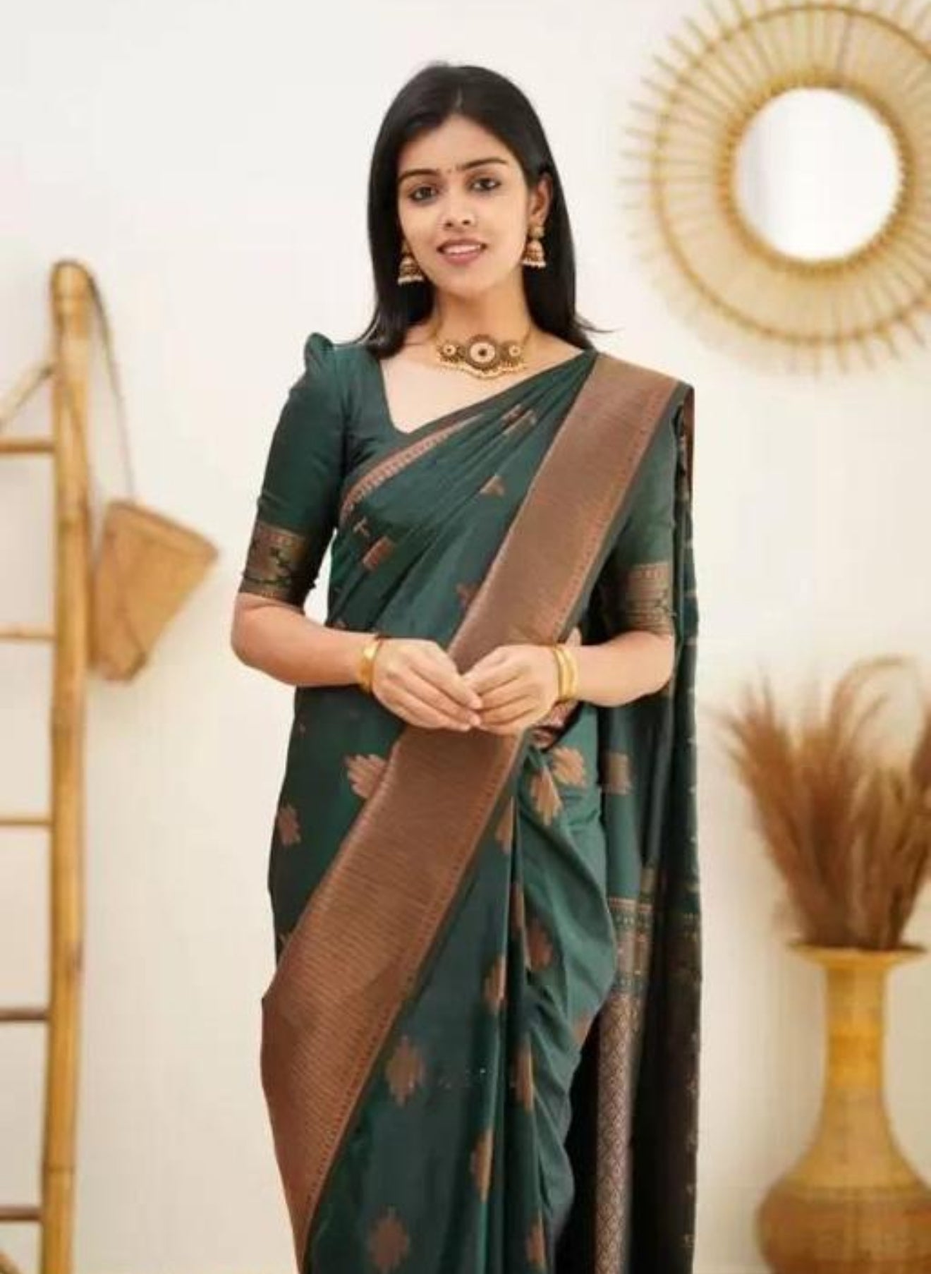 Beautiful designer cotton silk saree
