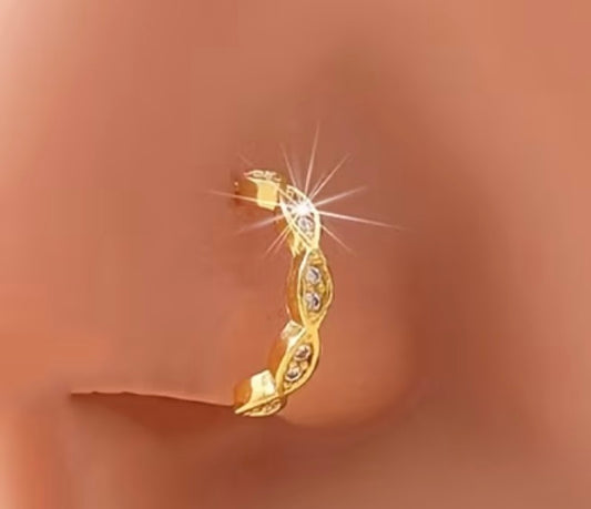 Beautiful designer stone nose ring