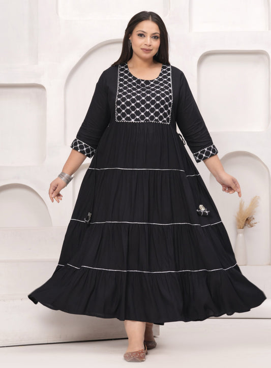 Beautiful designer printed rayon Kurti