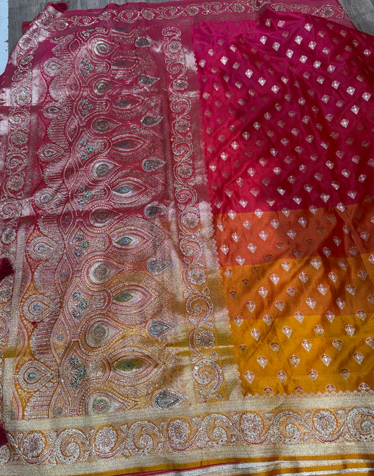Beautiful designer pure silk saree