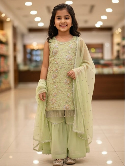 Beautiful designer sharara suit