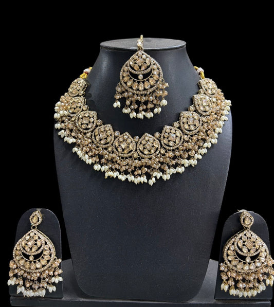 Beautiful designer multicolor necklace set