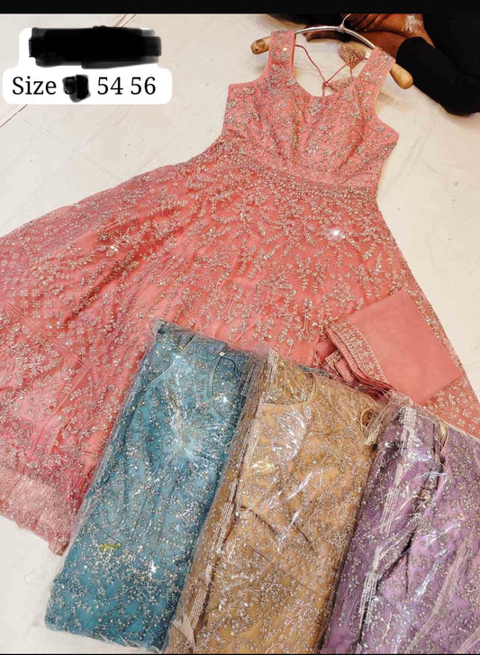 Beautiful designer gown style anarkali suit