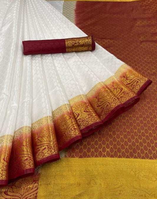 Beautiful designer silk saree