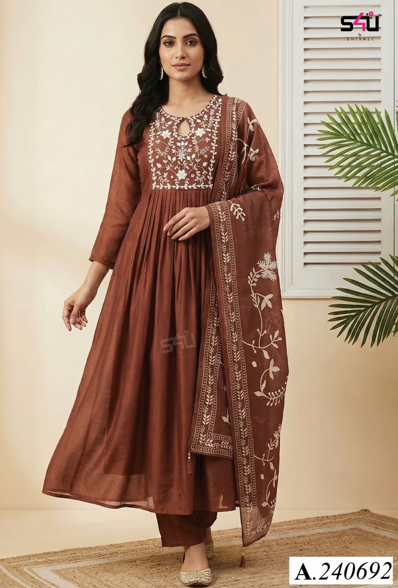 Beautiful designer anarkali Kurti set