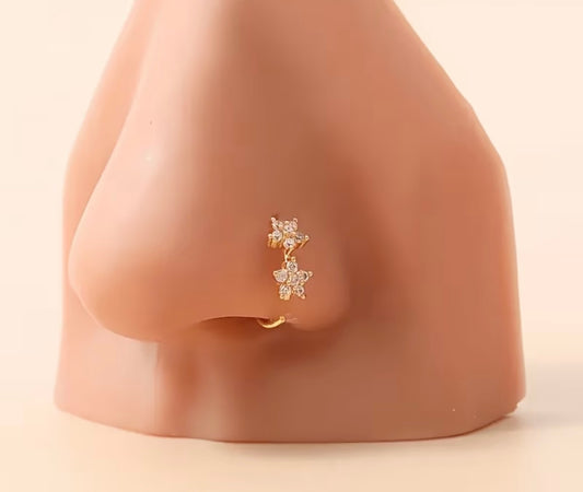 Beautiful designer stone nose ring