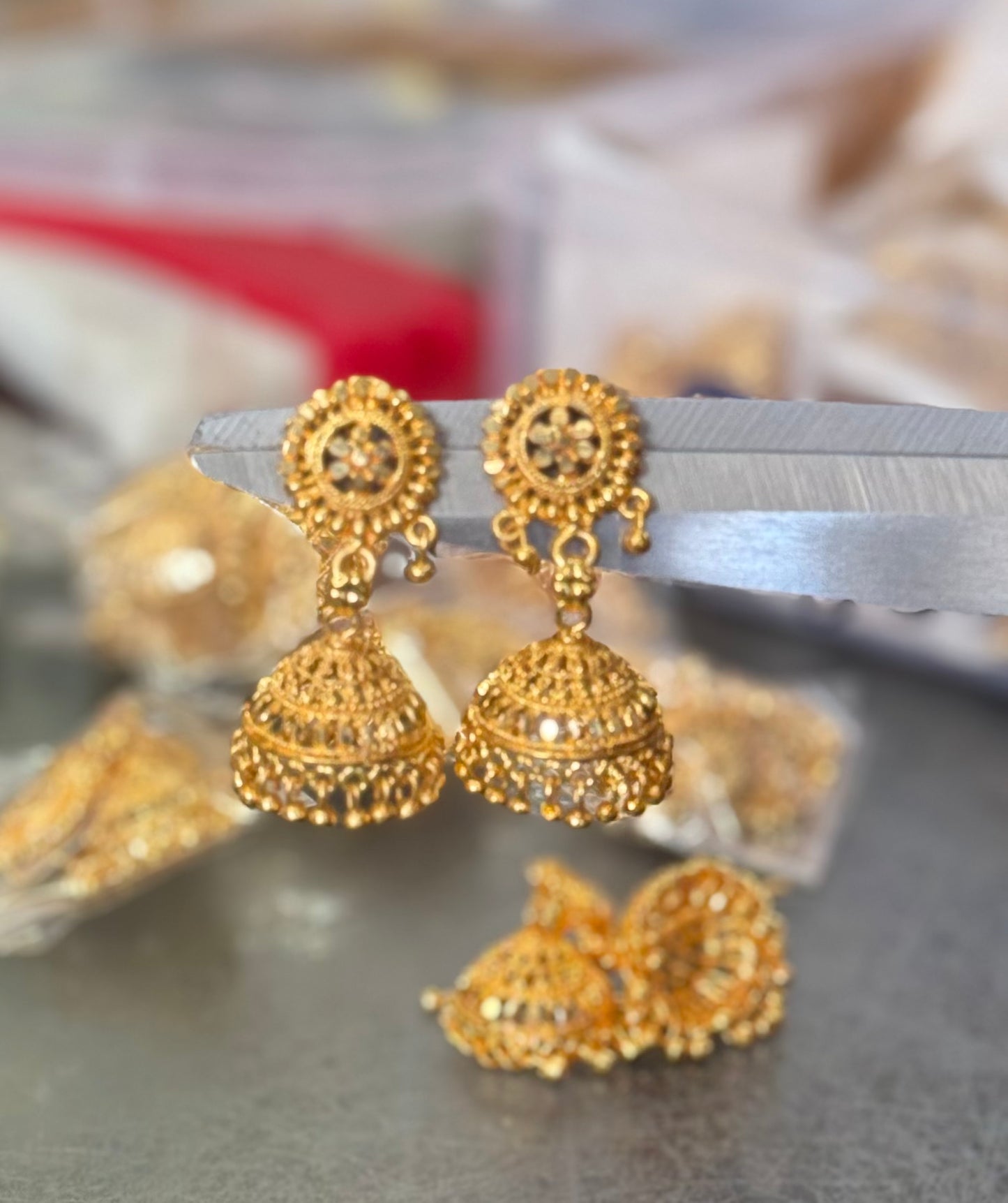 Beautiful designer gold plated jhumka