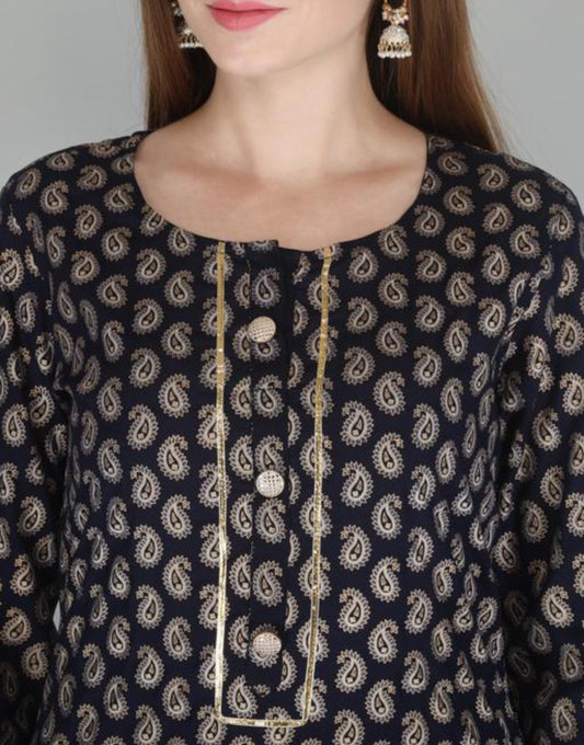 Beautiful designer Kurti with skirt