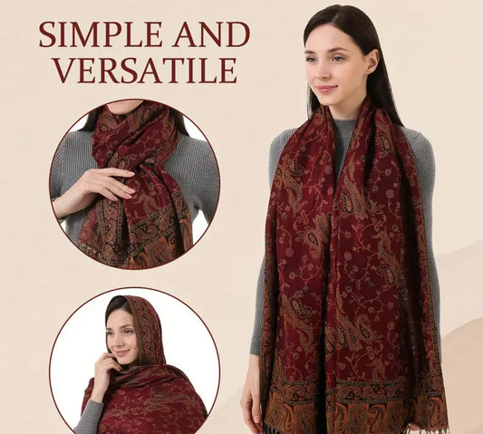 Beautiful designer woolen stroll/shawl