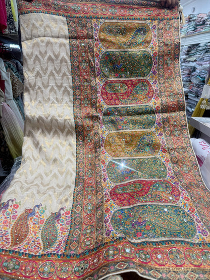 Beautiful designer pure silk saree