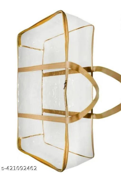 Multipurpose Transparent Clothes Storage Bag PVC Packing Wardrobes Organizer for Sarees & lenghas