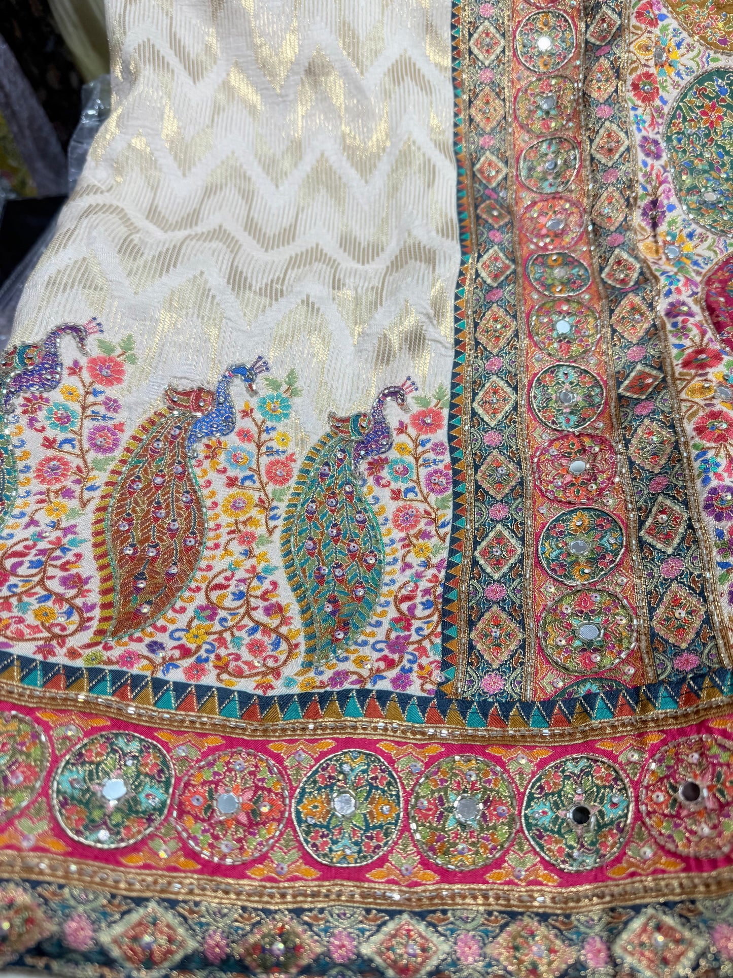Beautiful designer pure silk saree