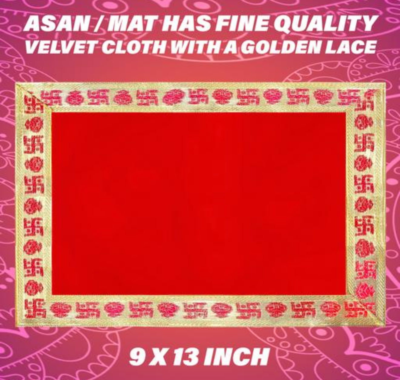 Velvet Aasan mat Pooja mat