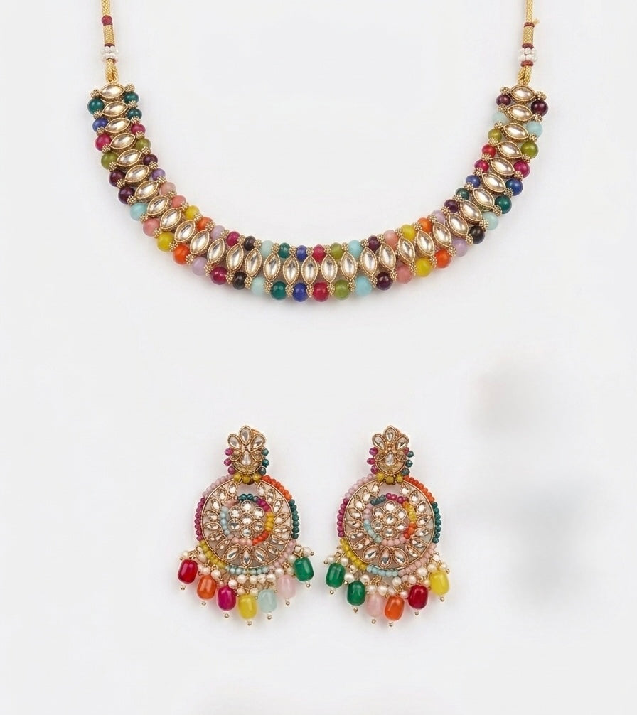 Beautiful designer necklace with earrings