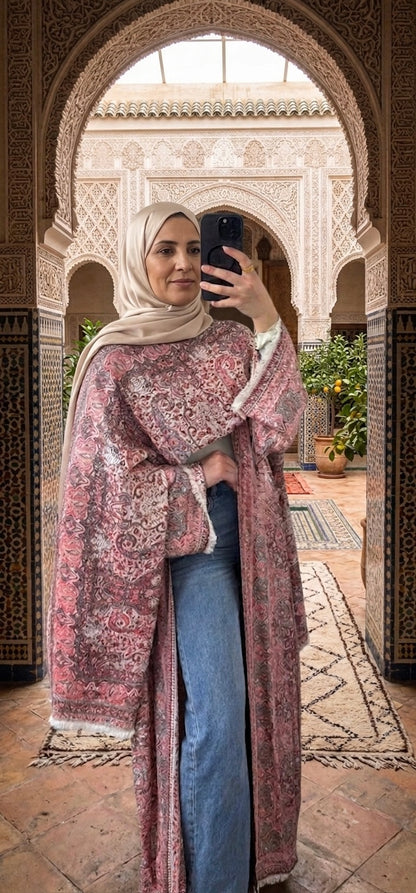 Beautiful designer pashmina abaya with scarf & belt