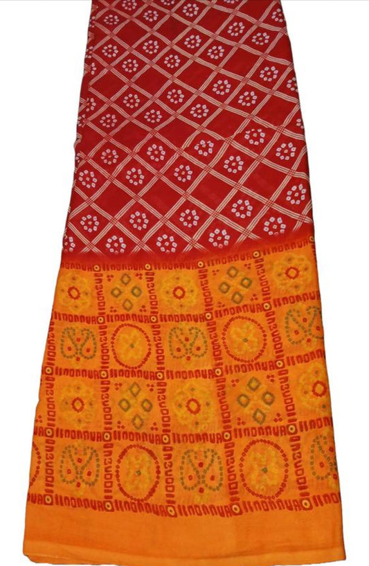 Beautiful designer bandhani saree