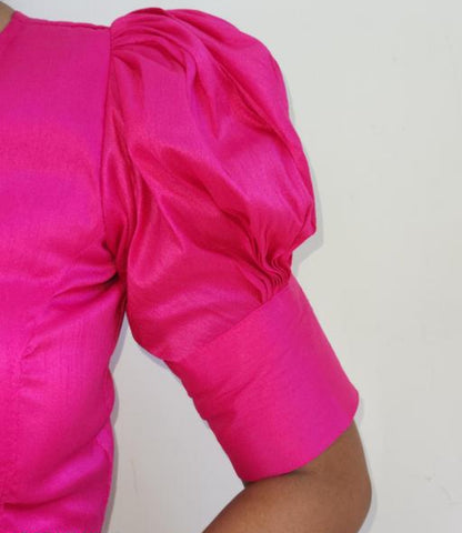 Beautiful designer puff sleeves blouse