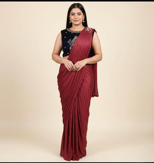 Beautiful designer readymade saree
