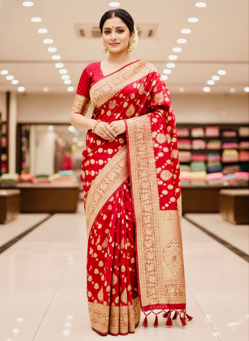 Beautiful designer silk saree