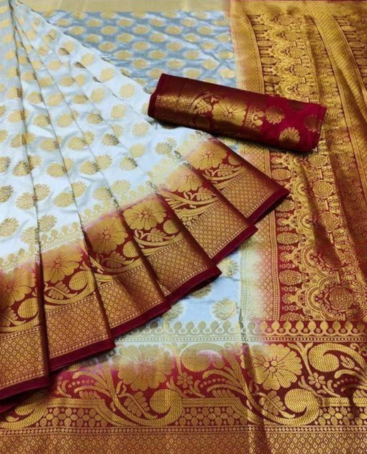 Beautiful designer silk saree