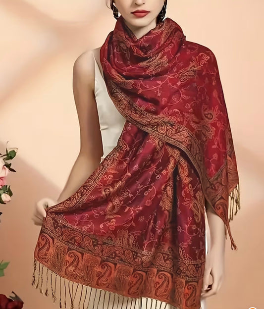 Beautiful designer woolen stroll/shawl