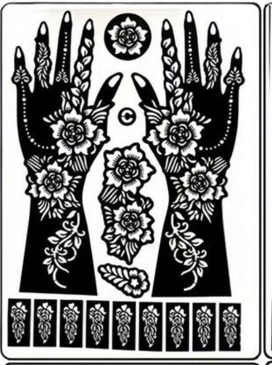 Heena tattoo stensils