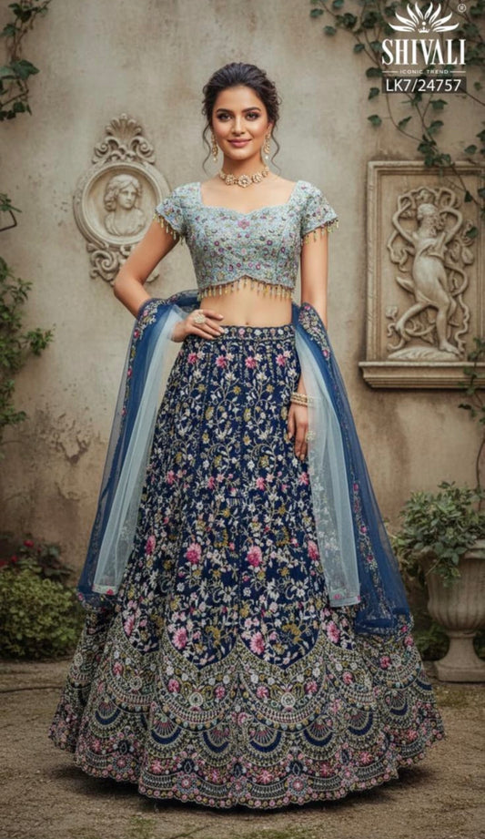 Beautiful designer lengha choli suit