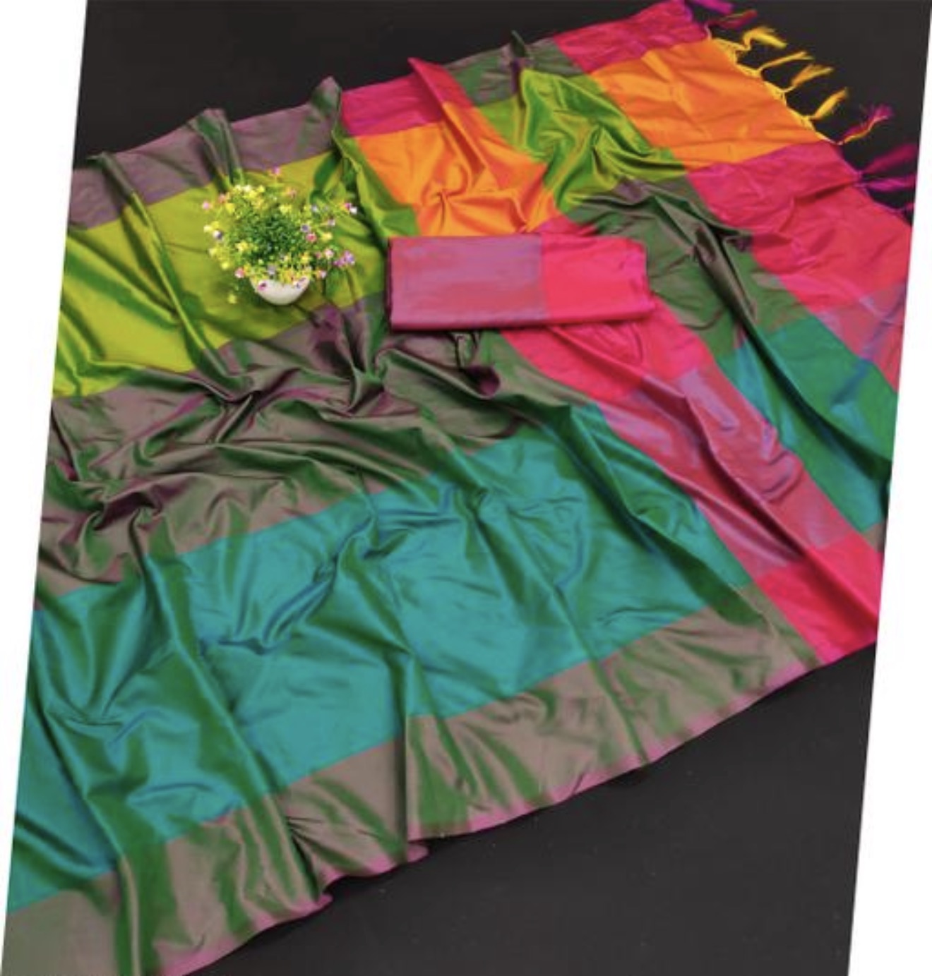 Beautiful designer cotton silk saree