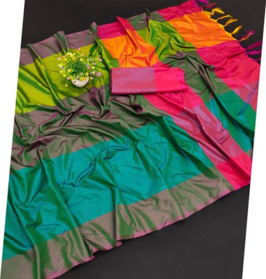 Beautiful designer cotton silk saree