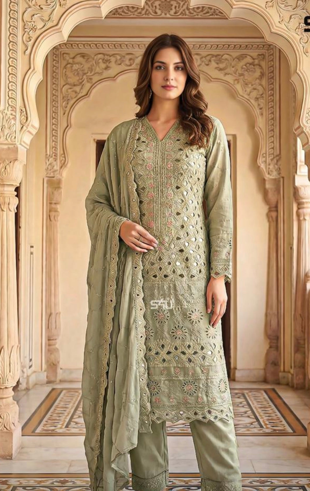 Beautiful designer Pakistani style suit