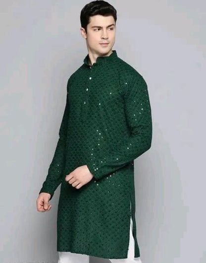 Beautiful designer chickenkari kurta pyjama