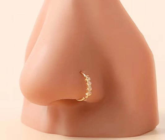 Beautiful designer stone nose ring