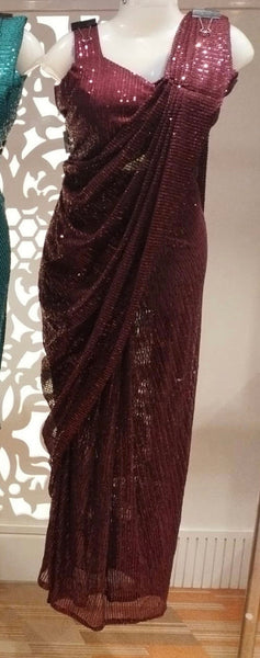 Beautiful designer ready made saree with readymade blouse