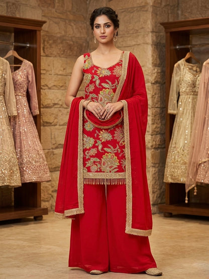 Beautiful designer plazo suit