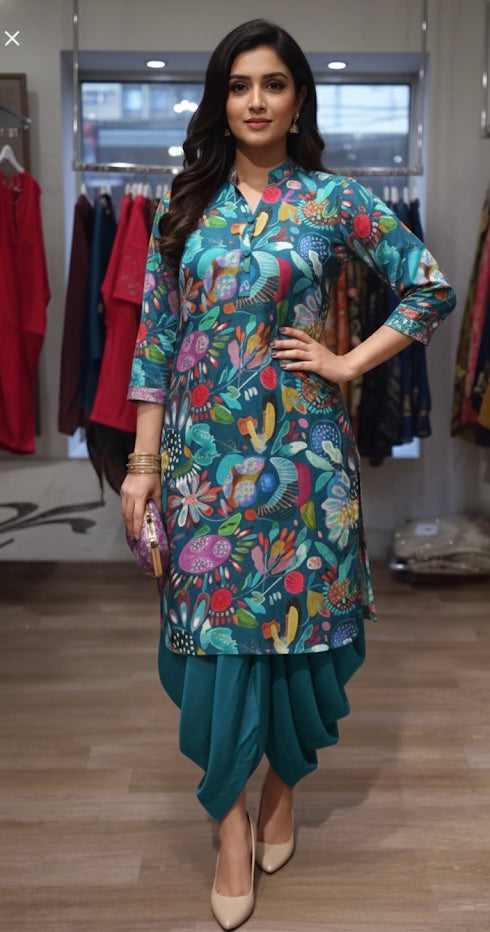 Beautiful designer cord sets dhoti style