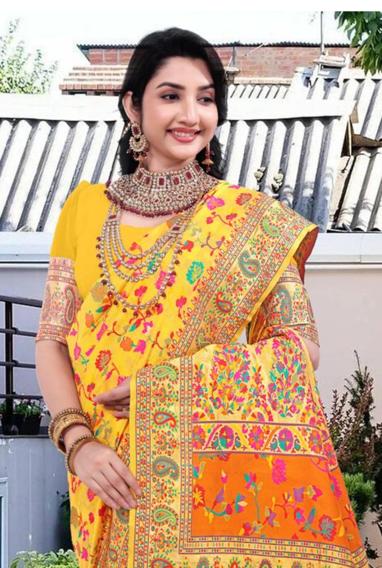 Beautiful designer silk saree