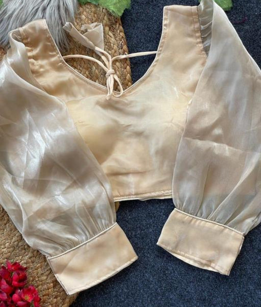 Beautiful designer Jimmy Choo organza readymade blouse