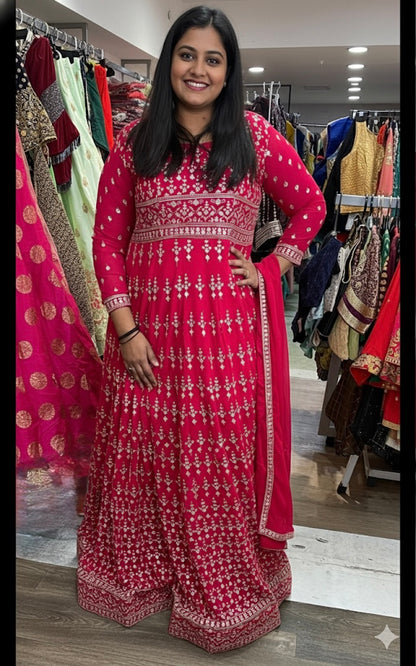 Beautiful designer gown style anarkali suit