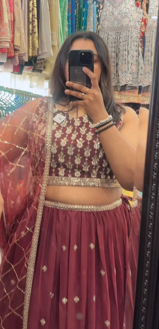 Beautiful designer lengha choli suit