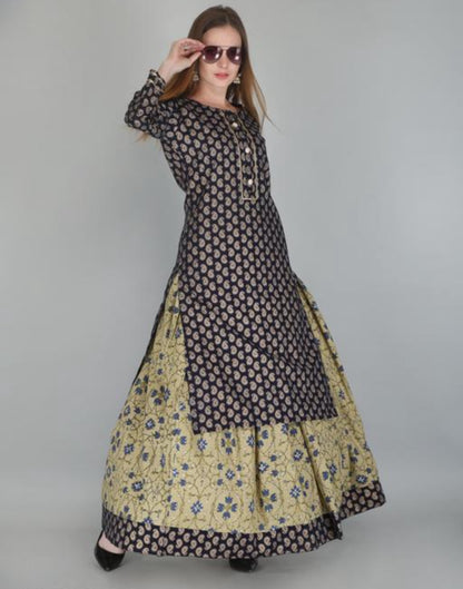 Beautiful designer Kurti with skirt