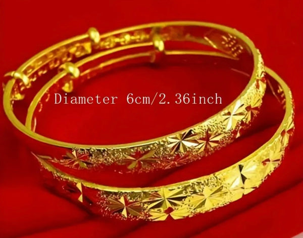 Beautiful designer gold plated adjustable bracelet