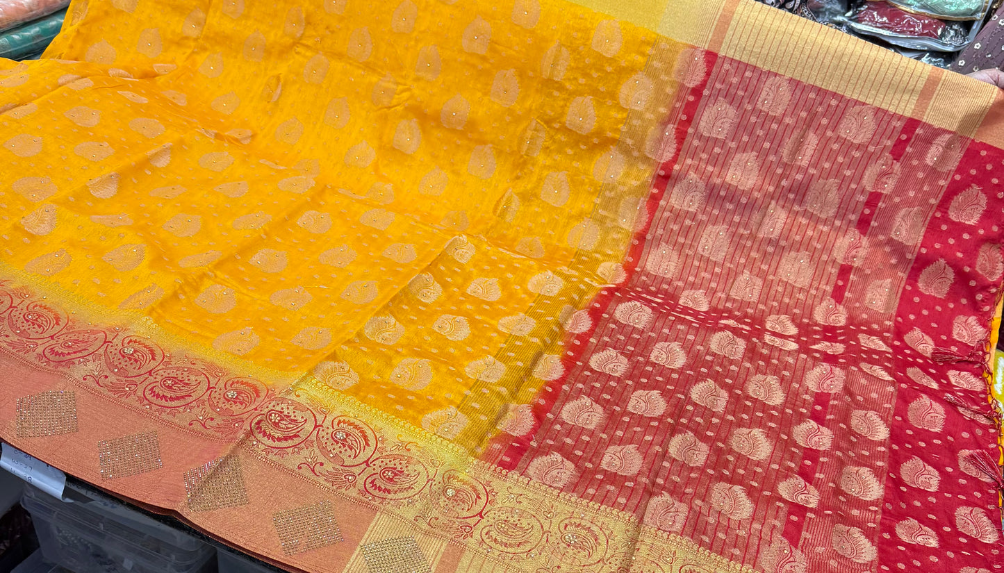 Beautiful designer silk saree