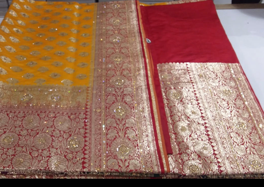 Beautiful designer pure silk saree