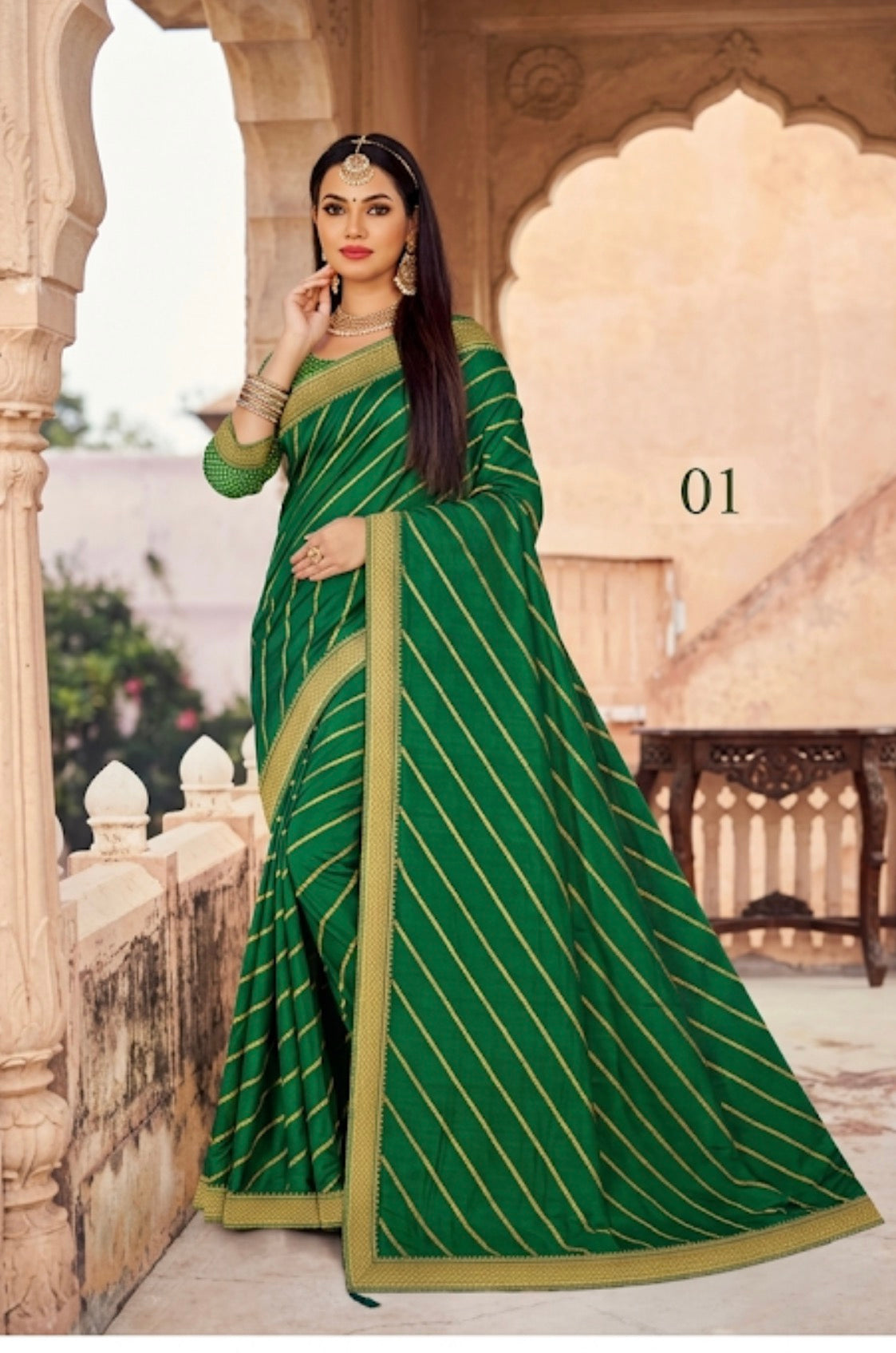 Beautiful designer silk saree