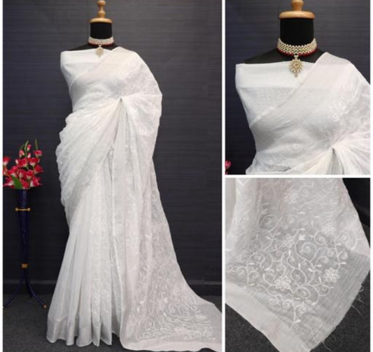 Beautiful designer cotton saree