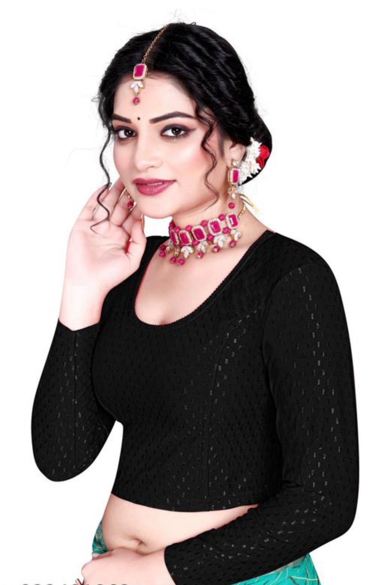 Beautiful designer long sleeves stretchable blouse