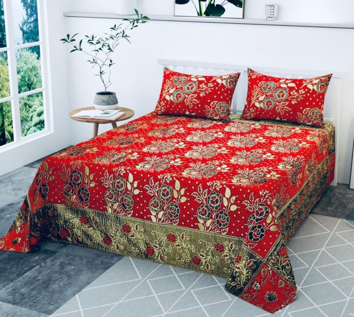 Beautiful designer velvet bedspread