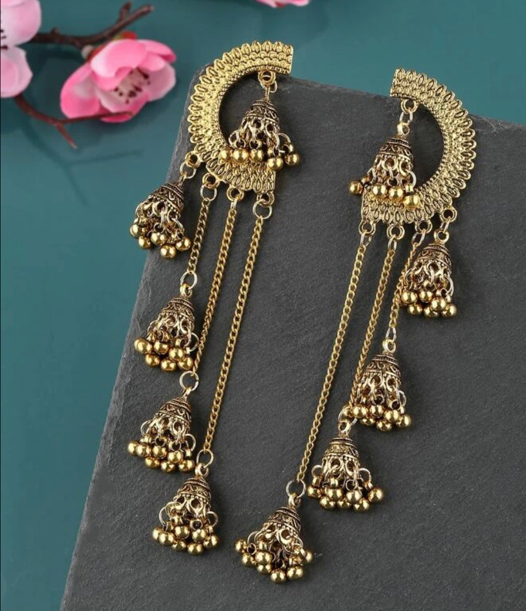 Beautiful designer jhumki earrings